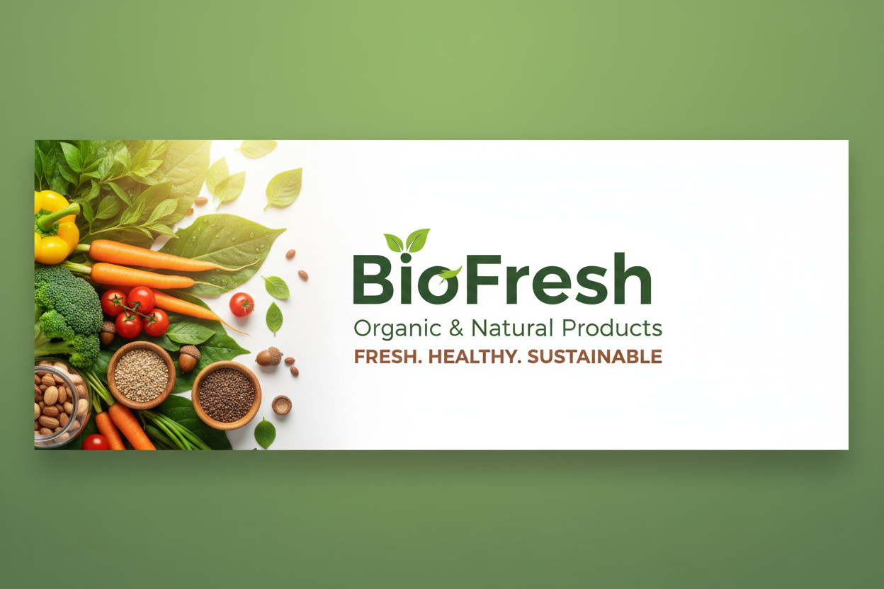 make a banner for bioFreah